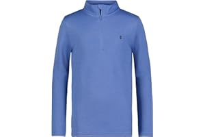 Izod Boys Long Sleeve Feeder Stripe Quarter Zip Pullover, Lightweight