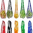 WEISGJA Chicken Vegetable Fruit Hanging Feeder, 5Pcs Reusable Chicken Vegetable String Bag, Chicken Coop Toys, Poultry Feeding Tool for Hens,Duck,Goose