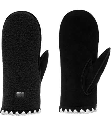 Amazon.com: UGG Womens Uggfluff Scalloped Hat Black One-Size  display picture 1