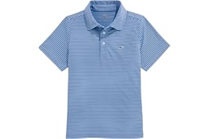 vineyard vines Boys Boys' Bradley Stripe Sankaty Performance Polo