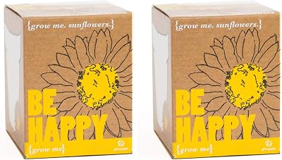 Gift Republic Grow Me Be Happy Sunflower Grow Kit Pack of 2