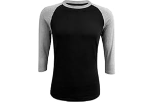 ILTEX Raglan T-Shirt 3/4 Sleeve Athletic Baseball Jersey Unisex (30+ Colors)