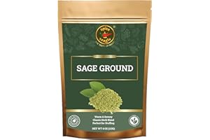 SPICE MAGIC THE TASTE OF MAGIC Spice Magic Ground Sage, 4 oz (113g)- Premium Ground Herb for Savory Dishes, Perfect for Stuffing, Sausages, Poultry, and Roasted Vegetables