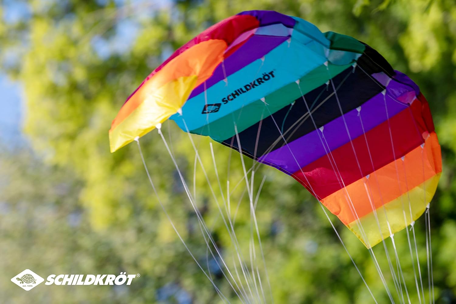 Schildkröt Dual Sport Kite 1.3, Two-Line Steering Foil, 8 Years, 55x125cm, Incl. 25 kp Polyester Cords, 2x25m on Winder - Image 5