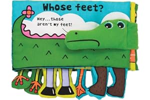 Melissa & Doug Soft Activity Baby Book - Whose Feet?Sensory Toys for Toddlers, Travel Toys for Toddlers Boys and Girls