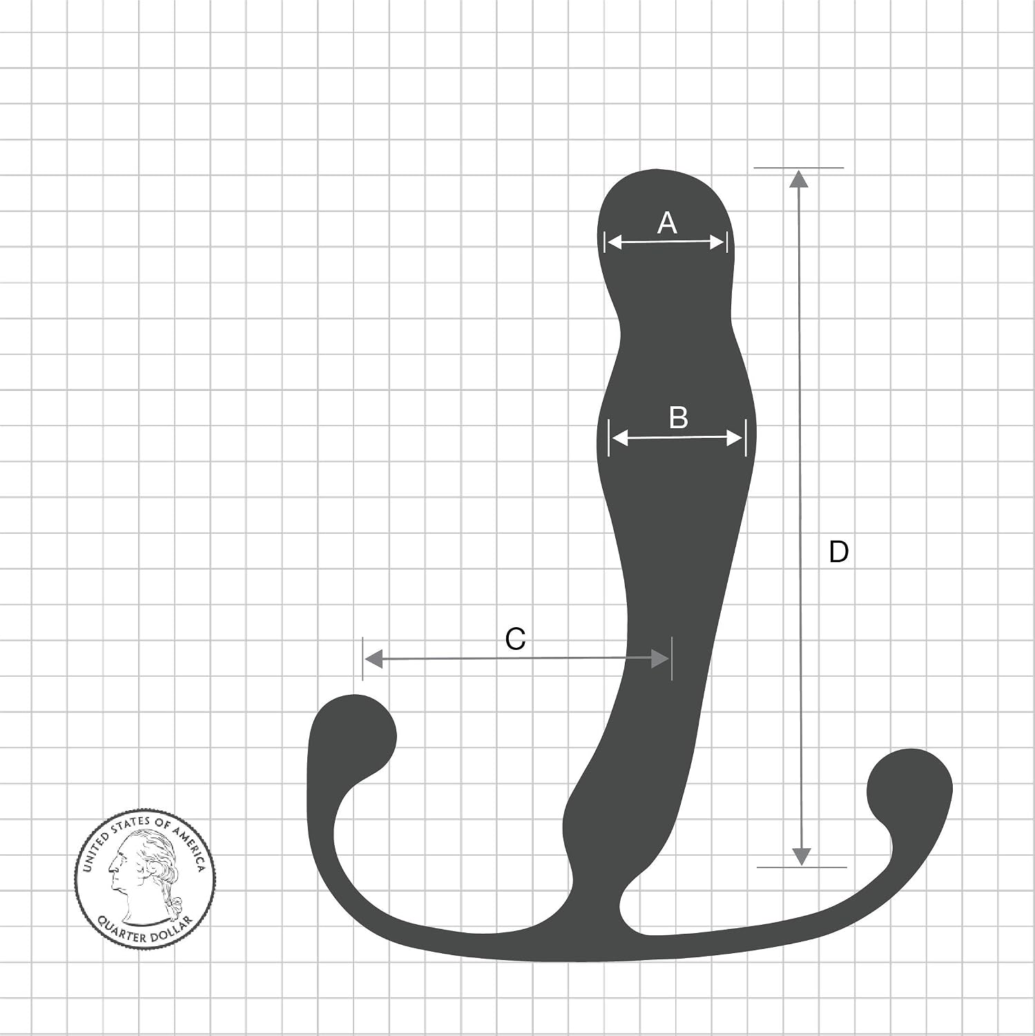 Aneros Eupho Trident Prostate Stimulator for Men, White - Image 3