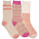 MUK LUKS womens Boot Socks 3 Pair Pack