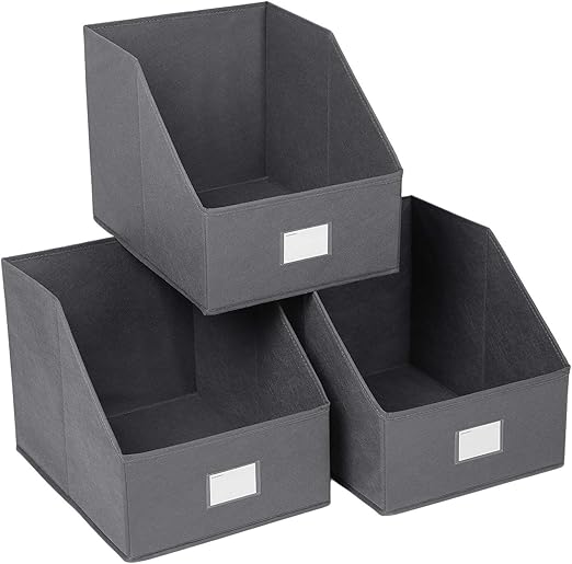 Paquete de 3 cubos de almacenamiento plegables y trapezoidales de