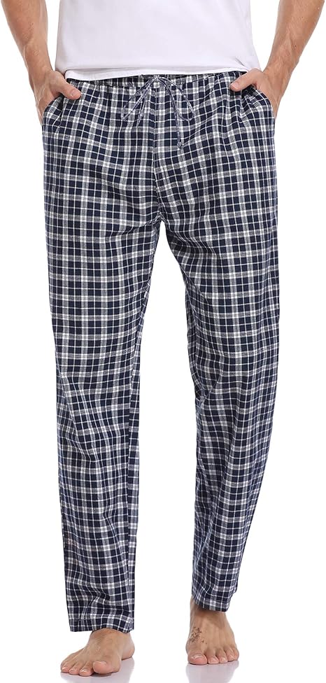mens flannel lounge pants with pockets