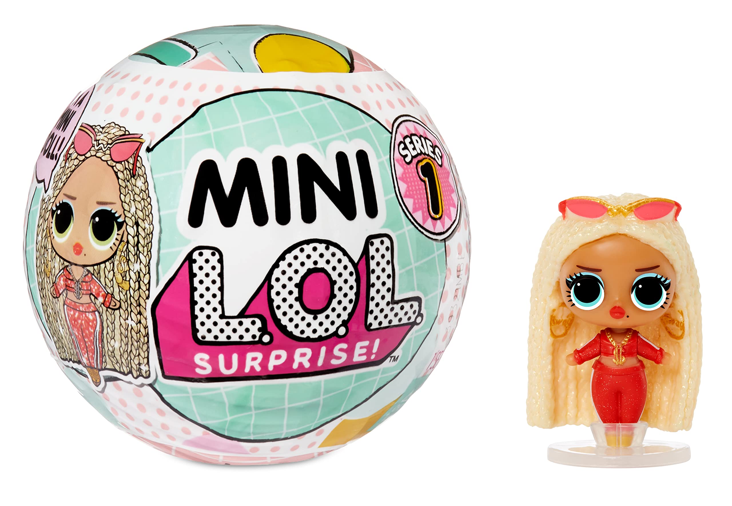 L.O.L. Surprise! 579618EUC LOL Surprise OMG Mini Random Assortment-Miniature Replica Fashion Doll with Signature Accessory & Reusable Packaging Playset-Collectable-Gift for Kids Ages 4+, Series 1