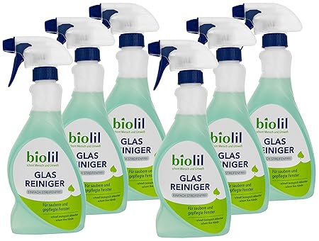 biolil Bio Glas Reiniger Einfach Streifenfrei 6 x 500 ml