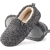 RockDove Women's Faux Shearling Closed Back Slipper with Memory Foam