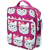 Kids Insulated Lunch Box w Snack Pocket & Expandable Water Bottle Holder For Girls- Waterproof Lunchbox Tote Keeps Food Hotter or Colder Longer - Reusable Back to School Bag Fits Most Bento Containers