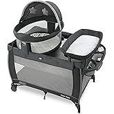 Graco Travel Dome LX Pack 'n Play Playard, Redmond | 5 Modes: Elevated &amp; Full-Size Infant Bassinet, Lift-Out Bassinet, Diaper Changer, &amp; Toddler Playard; Travel-Ready