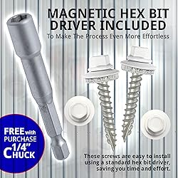 EAGLE 1 Metal Roofing Screws #10 - Painted Hex Head