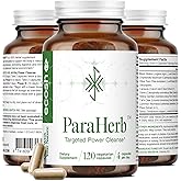 Ecosh ParaHerb™ Wormwood, Black Walnut, Clove & Chanterelle Extract Intestinal Cleanse – Herbal Support for Gut Detox & Digestion | Vegan, Non-GMO, No Fillers | 120 Capsules for Adults