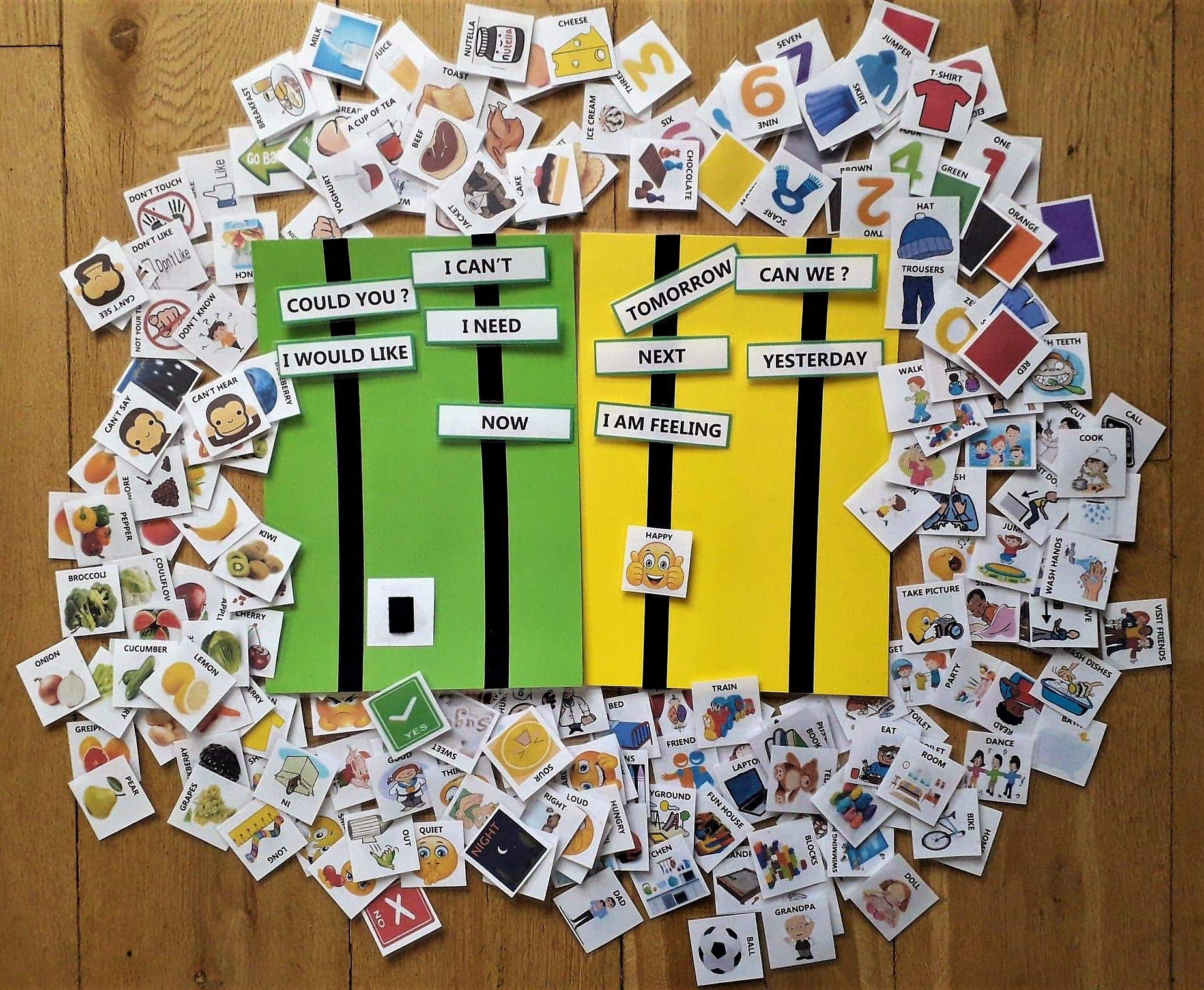 RPP Autism/Non Verbal communication tool, Bumper pack of communication aids, cards learning English for beginners flash cards, pre school SEN PECS - 210 pieces