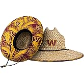 NFL Team Logo Americana Floral Lifeguard Beach Straw Sun Hat