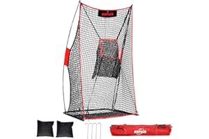 Kapler 7 ft x 4 ft Football Kicking Net with Training Target - Sideline Practice for Punting or Place Kicks, Easy to Assemble