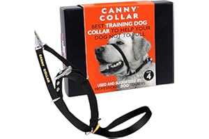 Canny Collar No-Pull Dog Head Collar | Train Your Dog to Stop Pulling & Walk On a Loose Leash | Gentle, Safe, Comfortable Training Aid | Meduim Dogs | Black, Size 4