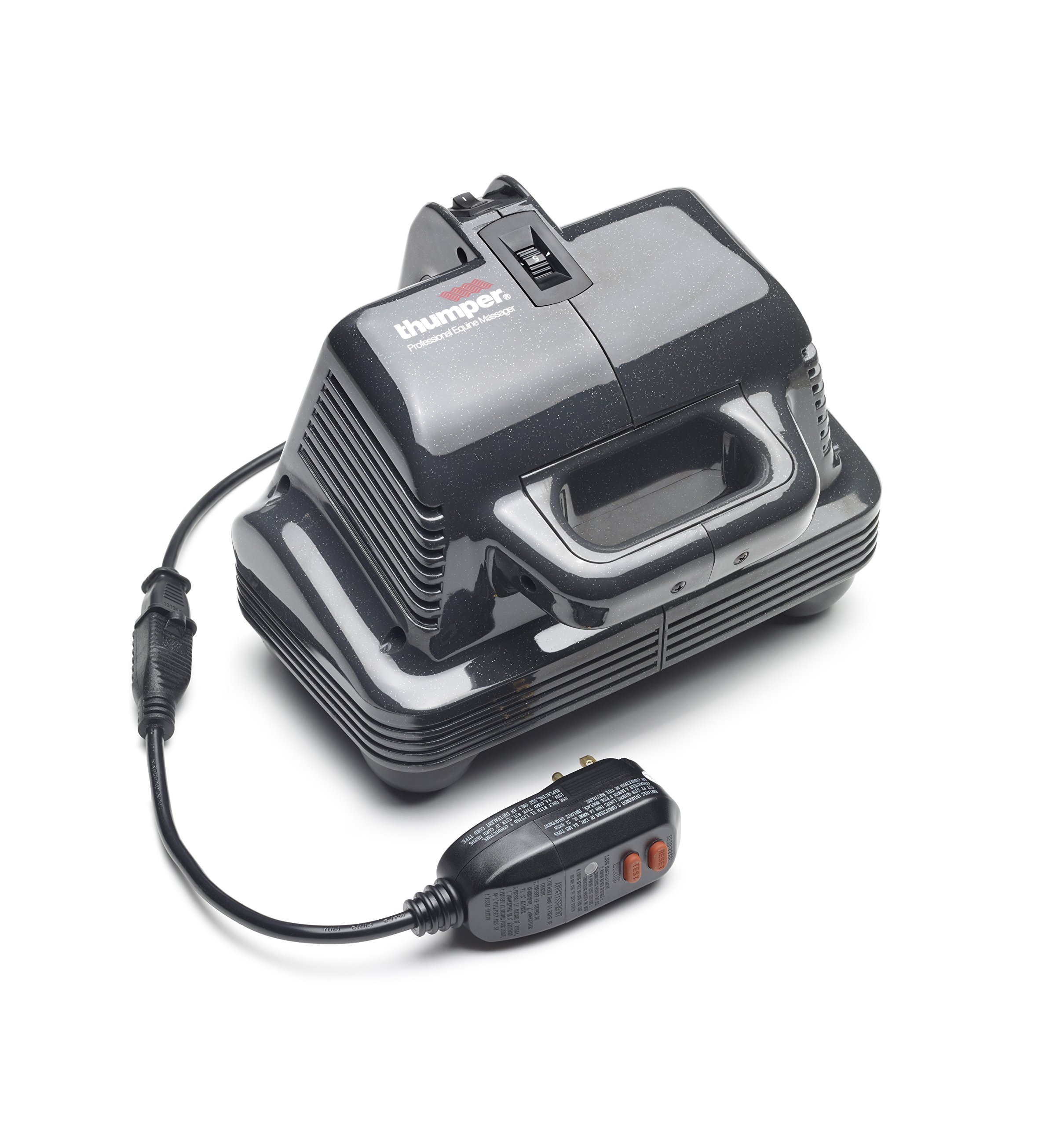 Thumper Equine Professional Horse Massager – Powerful percussive massager designed for horses. Can be used outdoors - deep tissue full body massager for professional use. Percussion electric two-handed massager with variable speed and long cord