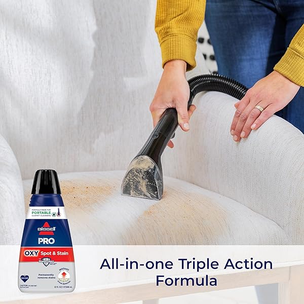 BISSELL PROFESSIONAL SPOT AND STAIN + OXY PORTABLE MACHINE FORMULA, 32 OZ, SINGLE, 32 FL OZ