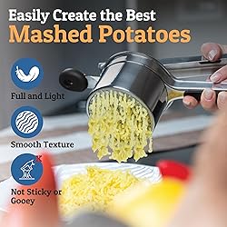 PriorityChef Large 15oz Potato Ricer With 3