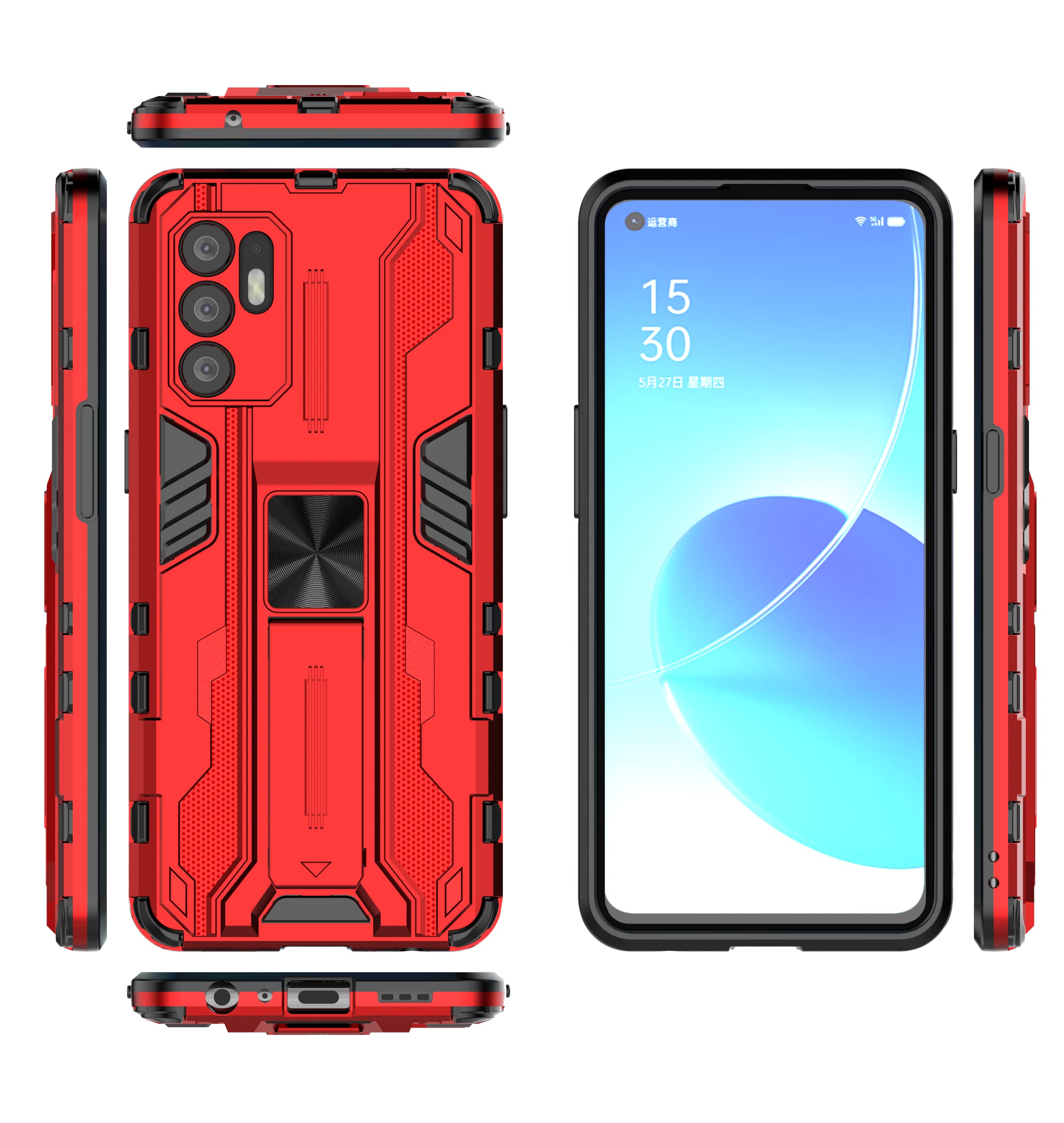 Compatible with Oppo Reno6 4G Case,Built-in