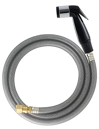 LDR 501 6200 Sink Sprayer Replacement Kit with Spray Head, 48 Inch Hose, Black