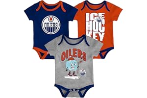 Newborn Edmonton Oilers Game Time 3-Piece Creeper Set - Size Newborn