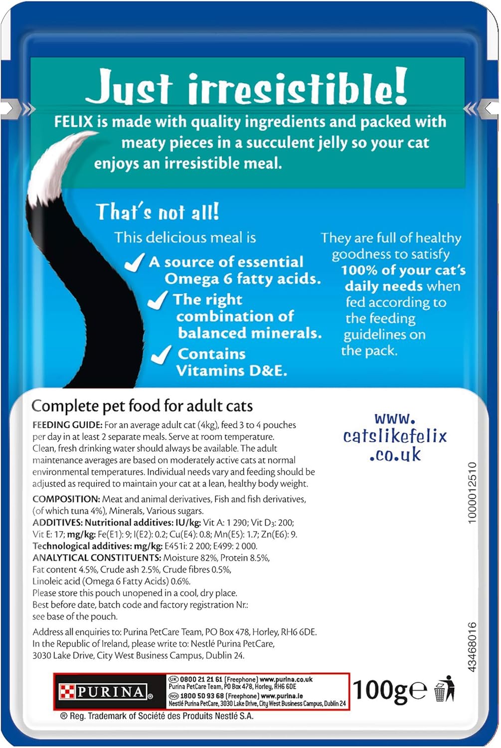 felix tuna in jelly pouches