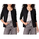 Amazon Essentials Women's Lightweight Crewneck Cardigan Sweater (Available in Plus Size)