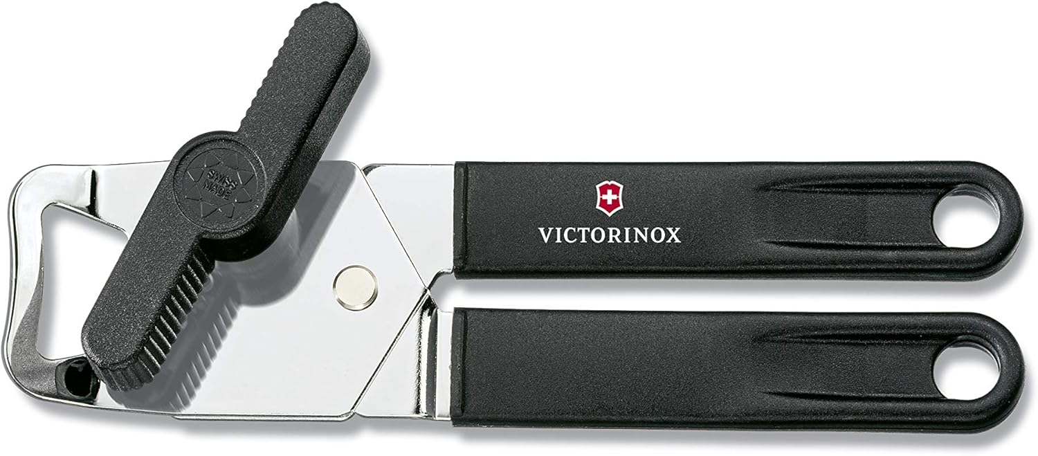 Amazon Co Jp Victorinox ビクトリノックス カンオープナー ブラック 缶切り手動 7 6857 3 ホーム キッチン