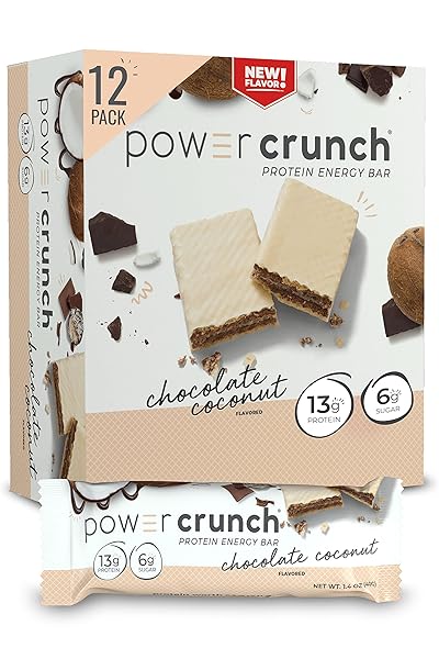POWER CRUNCH PROTEIN WAFER BARS, HIGH PROTEIN SNACKS...