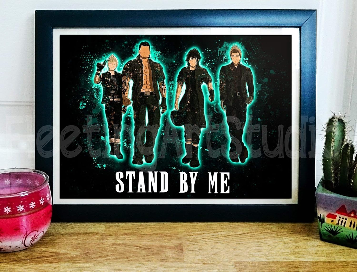 Amazon Com Final Fantasy 15 Xv Art Print Poster Wall Decor Noctis Gladio Prompto Ignis Stand By Me Handmade
