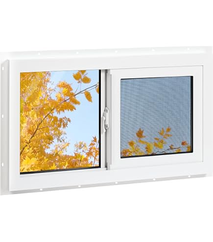 （特別価格）Window 35x34in Horizontal Sliding Window Dark Gray Frame 89x86cm for