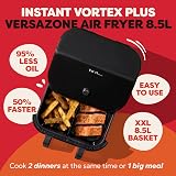 Instant Pot Versazone Dual Black Air Fryer 8.5L Large Family 8 in 1 view 2