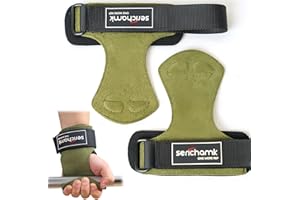 SERICHAMK Wrist Straps for Weightlifting with Wrist Wraps,Leather Weight Lifting Wrist Wraps Grip Assistance Deadlift Straps Workout Gym Straps for Men and Women