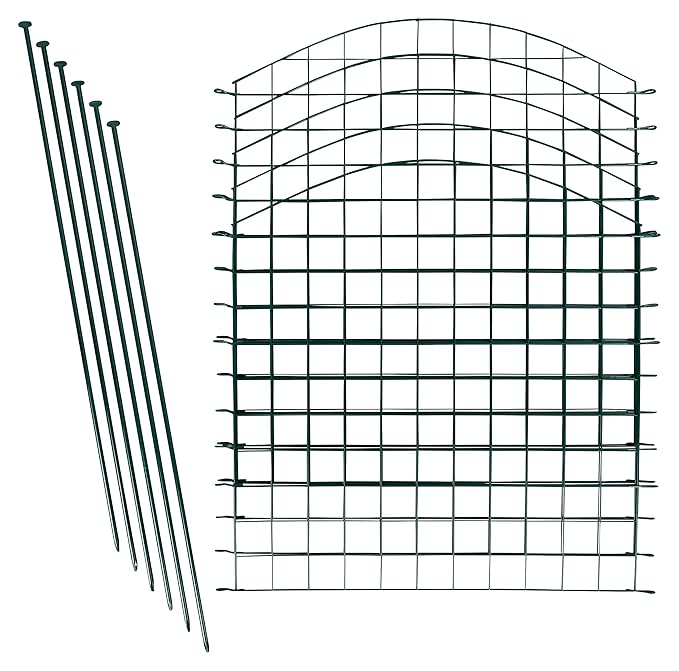 1PLUS Teichzaun Set/Komplett-Set in verschiedenen Verpackungseinheiten und Formen - Sparset mit Oberbogen oder Unterbogen (10