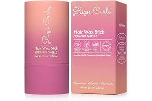 Rizos Curls Hair Wax Stick – Tames Flyaways & Smooths Edges with Castor Oil for Sleek Style – Adds Shine & Frizz Control for Every Hair Type Straight, Wavy, Curly, Coily 1a–4c – Sulfate & Paraben Free