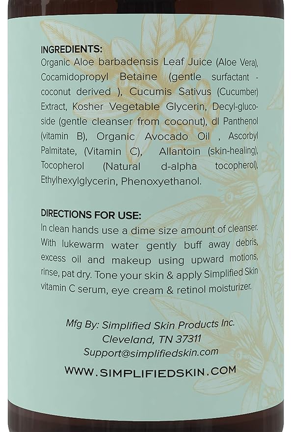 simplified skin vitamin c cleanser
