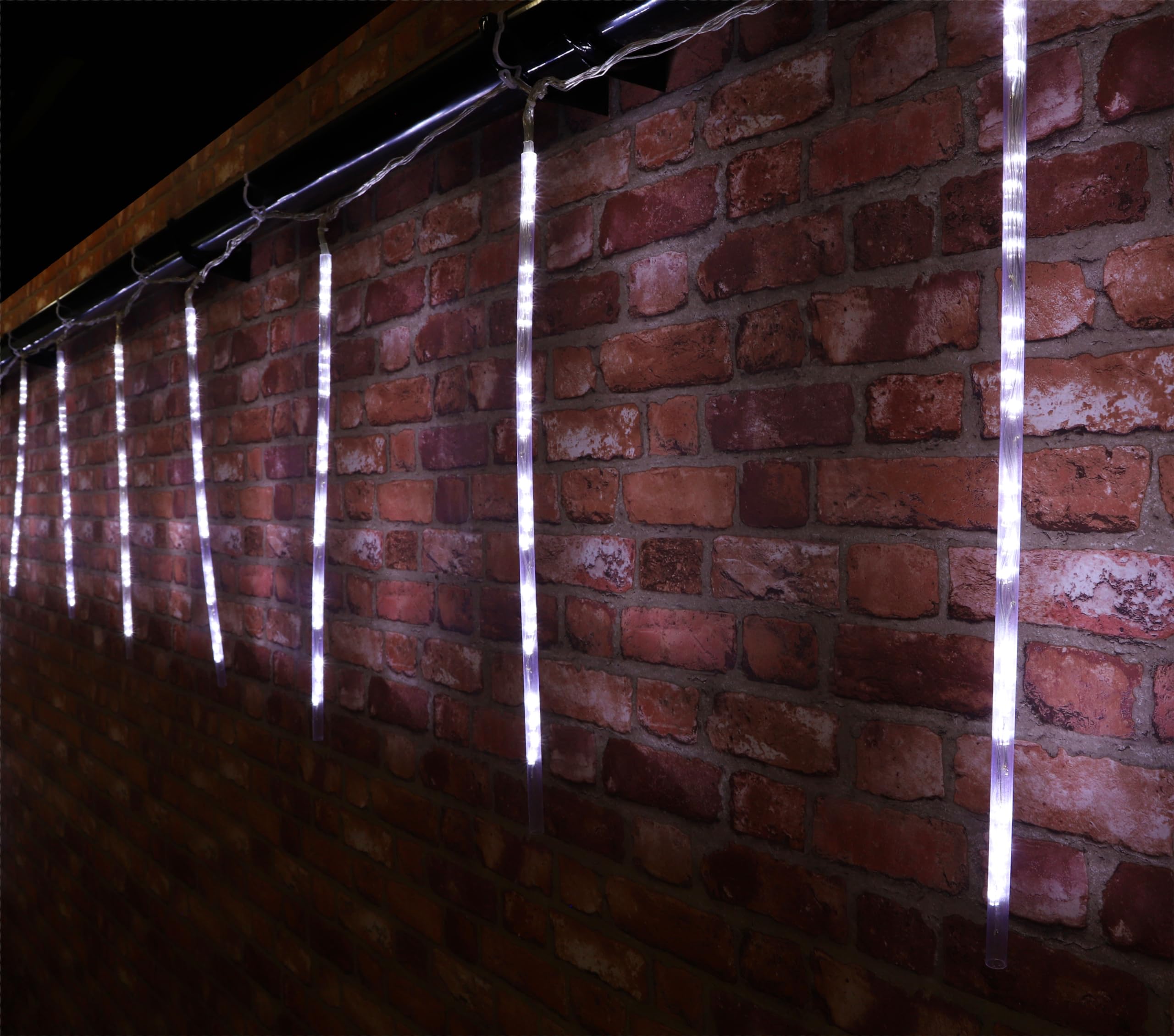 Christmas Concepts® 13 x 60cm White LED Waterfall Tube Lights - Indoor Or Outdoor Use - Party/Garden Lights