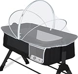 Orzbow Mosquito Net for Cot Universal Crib Canopy with Side Pocket White view 1