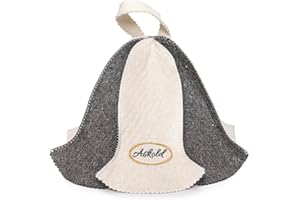 ASKOLD Sauna Hat for Women Sauna Hat for Men Sauna Cap Wool Hat to Protect Hair, Finnish Sauna Hat Felt, Banya Hat Women