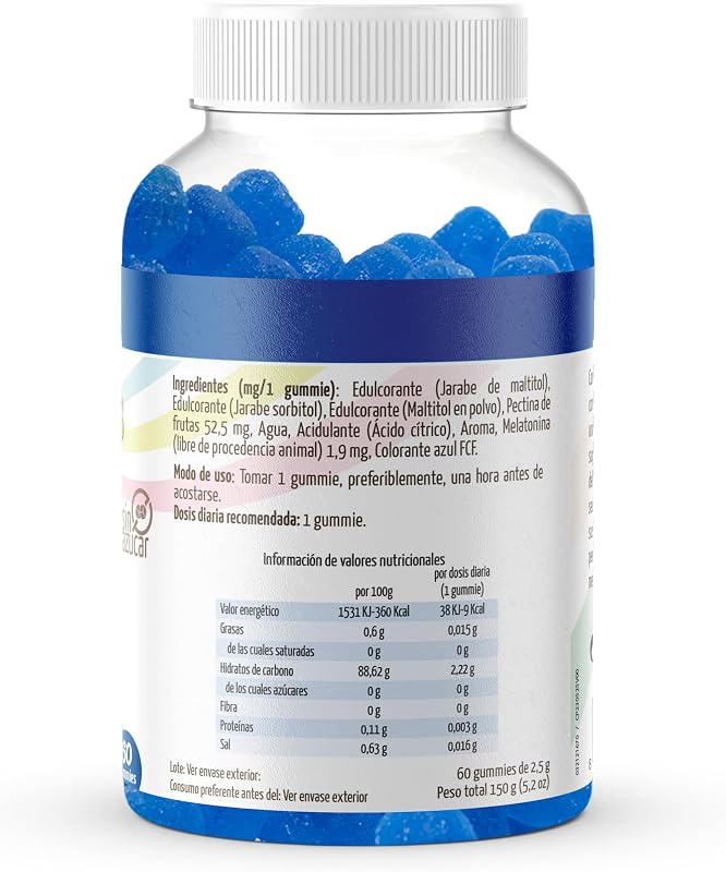 Gominolas de Melatonina Drasanvi Pack 2x60ud Sabor Ciruela