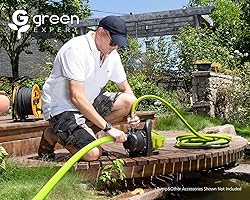 Green Expert 1" ID Inlet Hose with Check Valve Easy