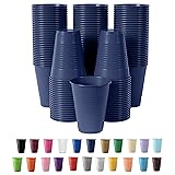 Exquisite Party Solids 12 Oz Navy Plastic Cups For