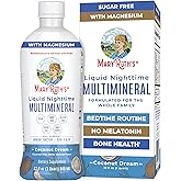 MaryRuth Organics Liquid Nighttime Multimineral | No Melatonin | Bedtime Routine | Magnesium Citrate | Calcium | Zinc | Vitamin D3| Available in 4 Flavors - Vegan | Sugar Free | Gluten Free | 32 Oz