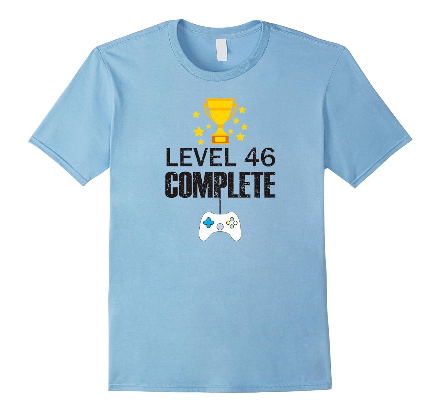 Funny Level 46 Complete T-shirt 46th Birthday Gamer Tee Gift-ANZ