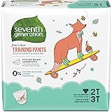 Seventh Generation Free & Clear Potty Training Pants Size 2T/3T (M), up to 35 lbs 25 count, Pack of 4